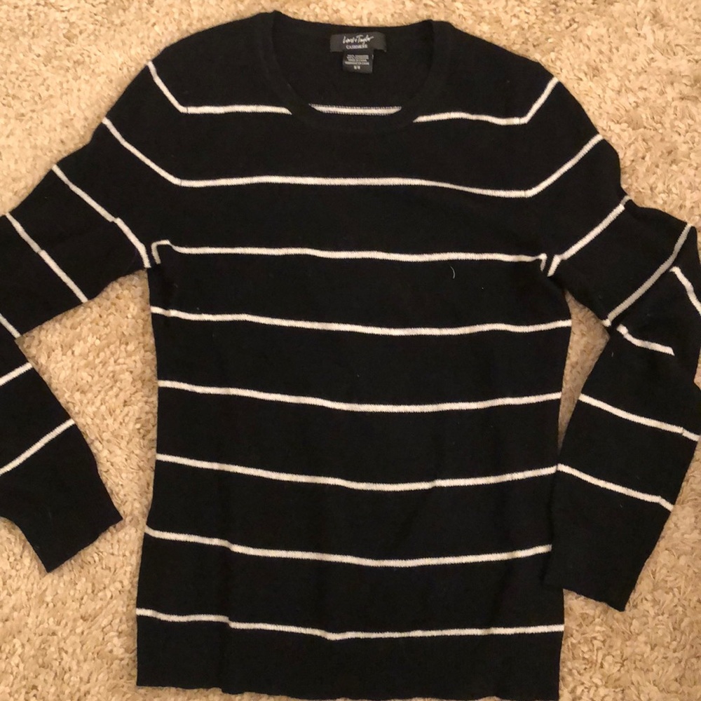 Cashmere striped sweater